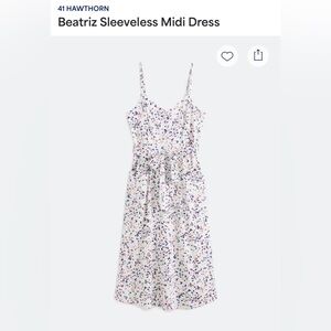 41 Hawthorn Beatriz Sleeveless Midi Dress - White and Multicolor Floral